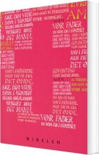 konfirmandbibel, pink/rød udgave - bog