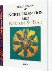 kortdekoration med karton og tråd - bog