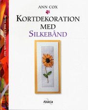 kortdekoration med silkebånd - bog