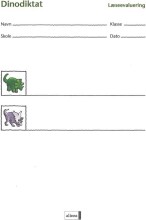 læseevaluering, dinodiktat á 10 stk - bog