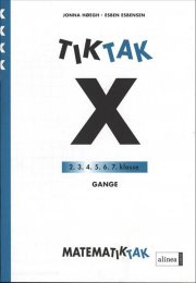 matematik-tak 4.kl. x-serien, gange - bog
