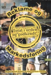 reklame og markedsføring - bog