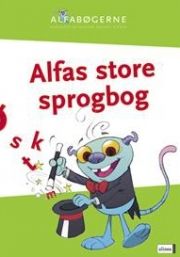 skrivevejen, alfabøgerne, alfas store sprogbog - bog