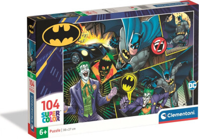 Køb Clementoni Puslespil - Batman - Super Color - 104 Brikker - Gucca.dk