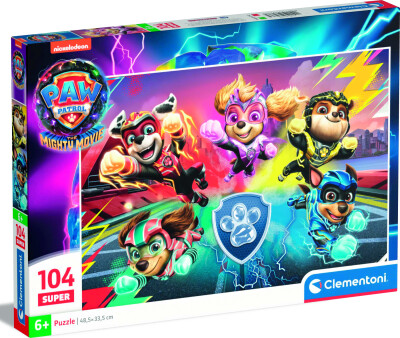 Køb Paw Patrol Puslespil - The Mighty Movie - 104 Brikker - Clementoni ...
