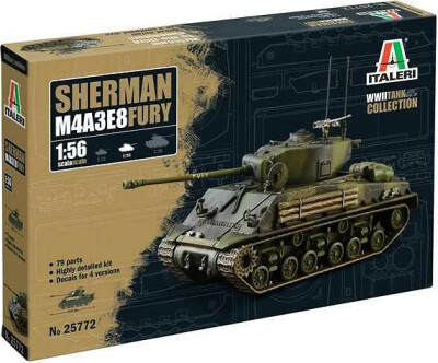 Maquette Italeri 1:35 M4A3E8 Sherman - Kit Détaillé Pour Collectionneurs