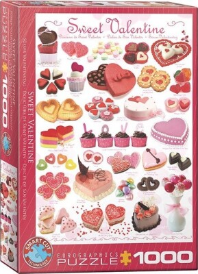 Eurographics Sweet Valentines 1000 Piece Puzzle (6000-0431), Pink , White