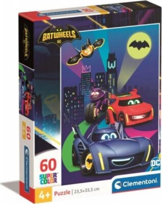 Køb Clementoni Puslespil - Batwheels - Super Color - 60 Brikker - Gucca.dk