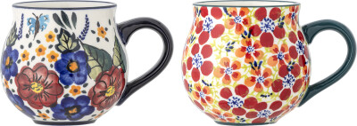 Creative Collection - Florist Kop - Rød - Stentøj - Sæt Med 2