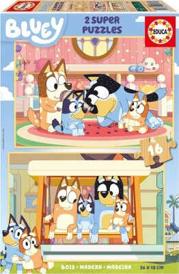 Køb Educa - Bluey 2 Super Puzzles - 2X16 Brikker - Hunde Puslespil ...