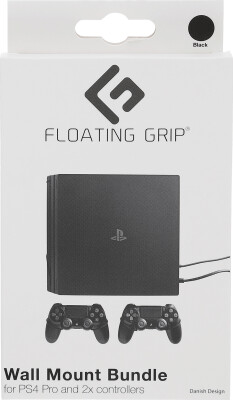 Floating Grip - Vægbeslag Til Playstation 4 Slim Og - Sort Se tilbud og køb på Gucca.dk