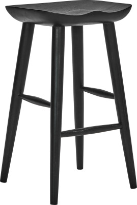 House Doctor - Barstol Taburet - Hdbar - Træ - Sort - H 66 Cm