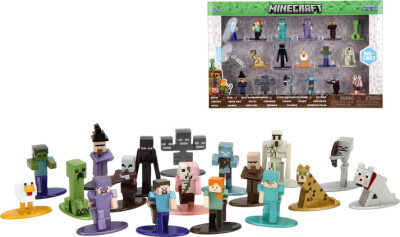 Jada Toys Minecraft Blind Pack Nanofigs Vague 2 - Figurine Métal 4cm à Collectionner