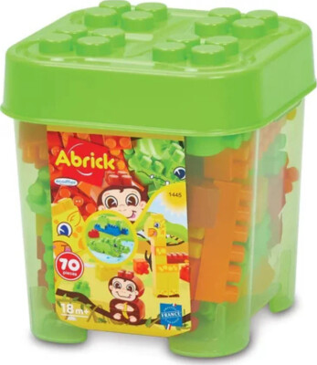 Ecoiffier Abrick Safari – 50 Mattoncini Grandi A Forma Di Animale Per Bambini Da 12 Mesi, Prodotti In Francia
