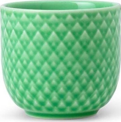 Lyngby Porcelæn - Rhombe Æggebæger - 5 Cm - Grøn