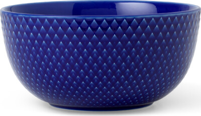 Lyngby Porcelæn - Rhombe Color Skål 13 Cm - Mørkeblå