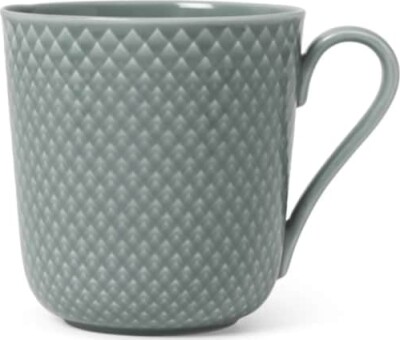 Lyngby Porcelæn - Rhombe Earth Krus Med Hank 39 Cl - Moss