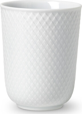 Lyngby Porcelæn - Rhombe Hvid Krus 33 Cl