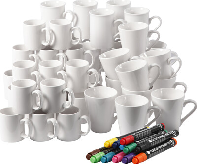 Mal Hvide Krus - H 7-10 Cm - Hvid