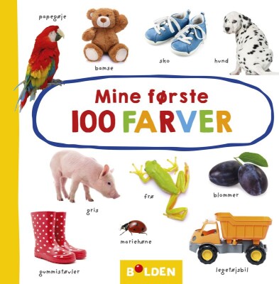Mine Første 100 Farver Papbog - Gucca.dk