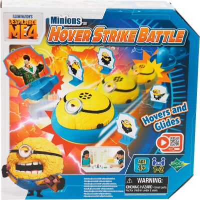 Jeu de Table - EPOCH GAMES - Minions Hover Strike Battle - Renvoyer le Palet, Évite les Minions ! - Jeux - Jouets