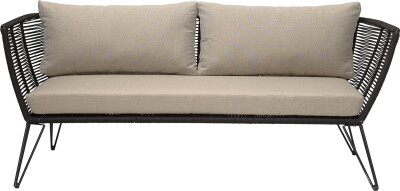 Bloomingville - Mundo Sofa - Sort - Metal - Havesofa - Flet