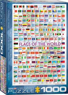 Puslespil Med 1000 Brikker Verdens Flag Kob Billigt Her Gucca Dk