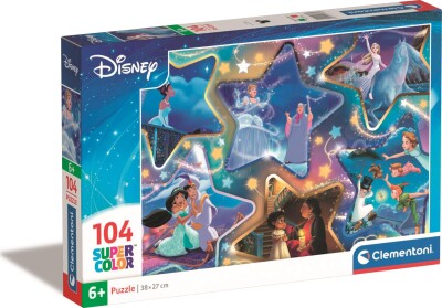 Køb Disney Puslespil - Magiske Øjeblikke - Super Color - 104 Brikker ...