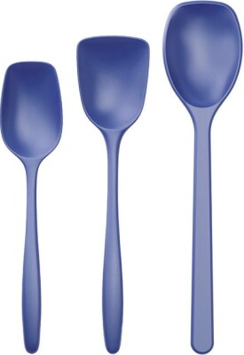 Rosti - Classic Grydeskesæt - Plast - 3 Dele - Elektrisk Blå