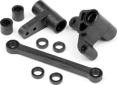 INTEGY CNC Steering Bell Crank Set – Silver, For HPI 1/10 Sprint 2 On-Road RC Car - View #3