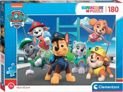 Køb Paw Patrol Puslespil - Super Color - Clementoni - 180 Brikker ...