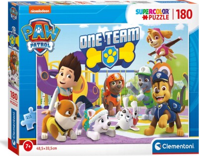 Køb Paw Patrol Puslespil - Super Color - Clementoni - 180 Brikker ...