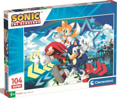 Køb Sonic Puslespil - 104 Brikker - Clementoni - Gucca.dk