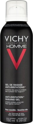 Vichy Homme Barbergel - Anti-irritation Shaving Gel 200 Ml | Se tilbud på Gucca.dk