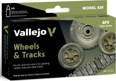 Køb Vallejo - Wheels & Tracks - Acrylic Airbrush - 6X17Ml - 71213 ...