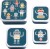 A Little Lovely Company - Lunch Snack Box Sæt - Robots
