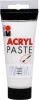 Strukturpasta Akryl - Acryl Paste - Hvid - 100 Ml - Marabu