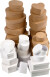 Æsker - Str 6 5-18 Cm - Brun - Hvid - 30 Stk