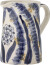 Bloomingville - Anuuk Vase Kande - Blå - Stentøj - H 21 Cm