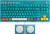 8Bitdo - Mechanical Keyboard - Clear Blue