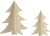3D Juletræer - H 13 18 Cm - 2 Stk