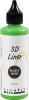 3D Liner - Blank - Halvdækkende - Neon Grøn - 90 Ml