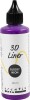 3D Liner - Blank - Halvdækkende - Neon Lilla - 90 Ml