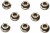 4Mm Serrated Whl Nut Bla 8 - 42282 - Tamiya
