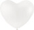 Balloner - Hjerter - Hvid - 8 Stk