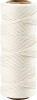 Bambus Snor - Tykkelse 1 Mm - Hvid - 65 M