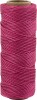 Bambus Snor - Tykkelse 1 Mm - Mørk Pink - 65 M