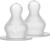 Bibs - Baby Bottle Nipple Round Silicone - Fast Flow - 2 Pack