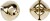 Bjælder - Ø 8 10 13 Mm - Guld - 18 Assorterede