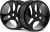 Black Wheels 2 Pcs Vader Xb - Mv27086 - Maverick Rc